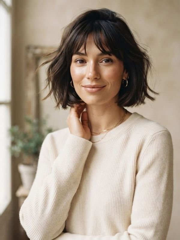 Softly Textured French Bob