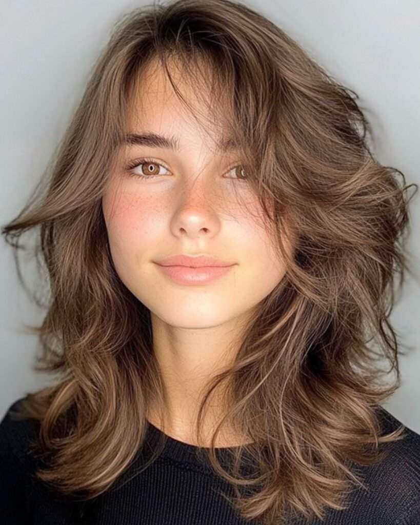 Tousled Shoulder Length