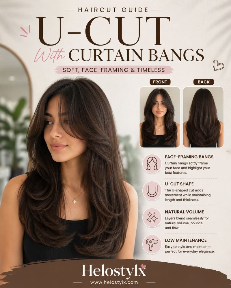 U-Cut With Curtain Bangs 