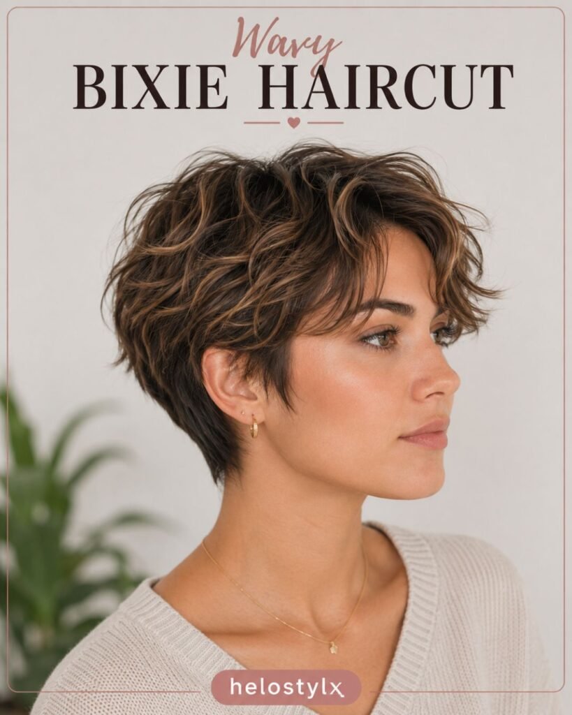 Wavy Bixie Haircut