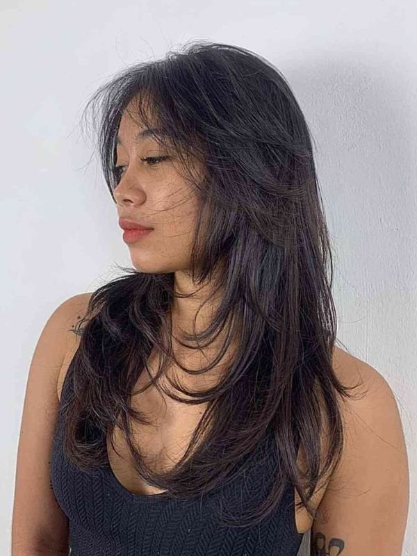 Wolf Cut Long Hair with Face-Framing Layers