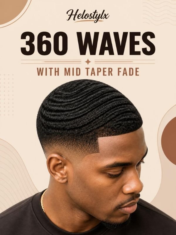 360 Waves with Mid Taper Fade