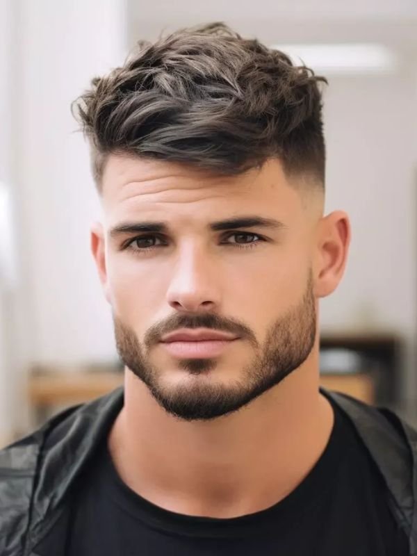 Angular Fringe Low Taper Fade