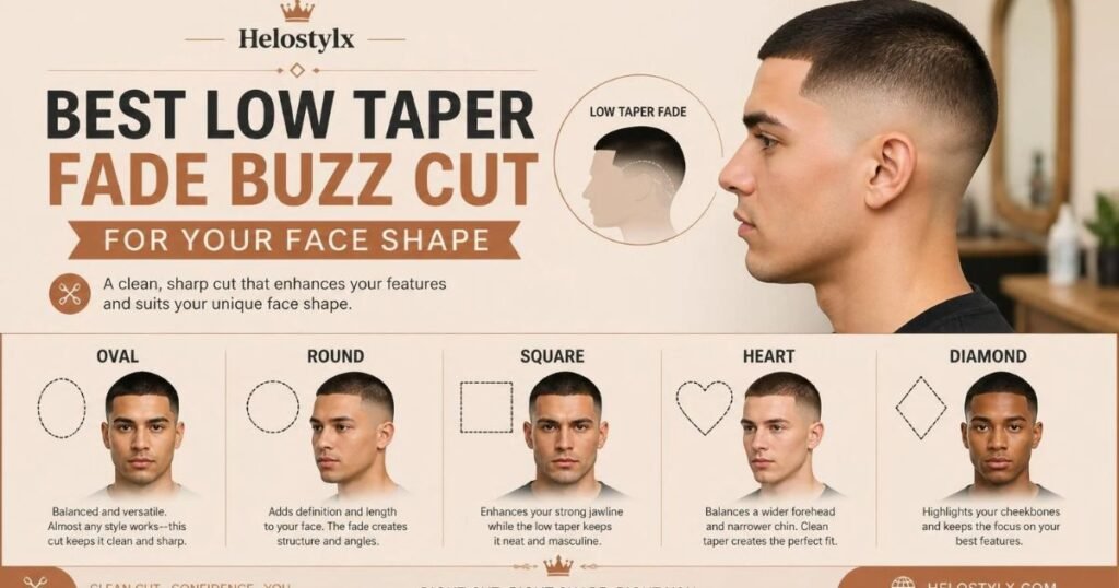 Best Low Taper Fade Buzz Cut for Your Face Shape