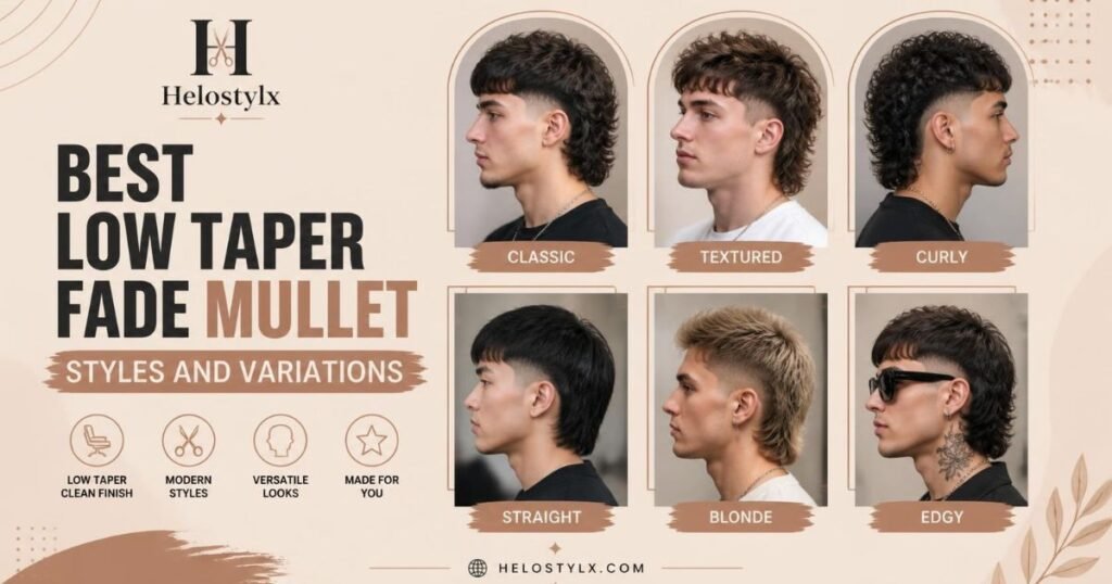 Best Low Taper Fade Mullet Styles and Variations