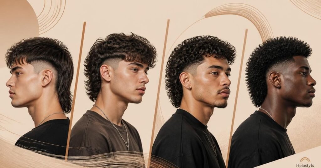 Burst Fade Mullet by Hair Type