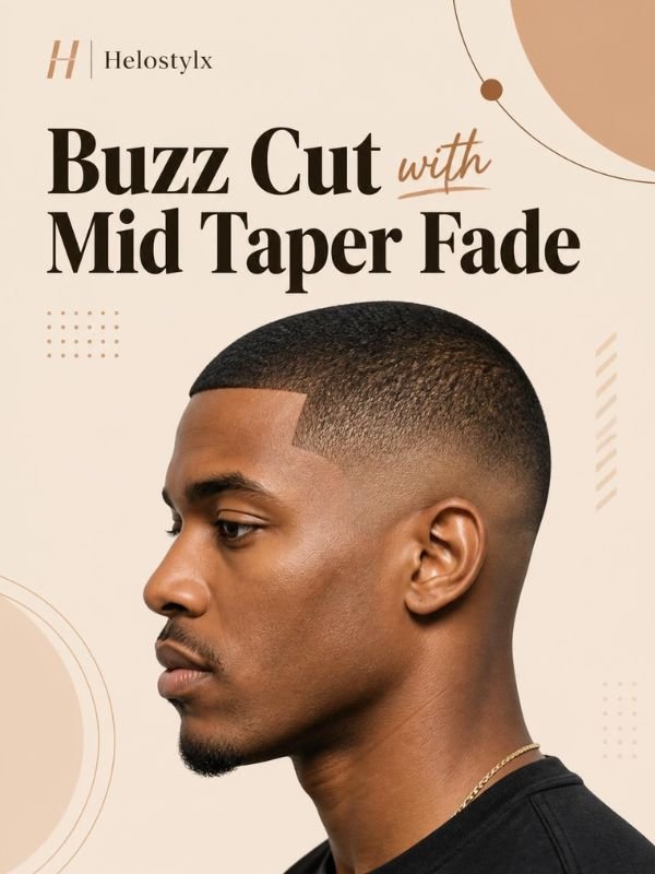 Buzz Cut with Mid Taper Fade