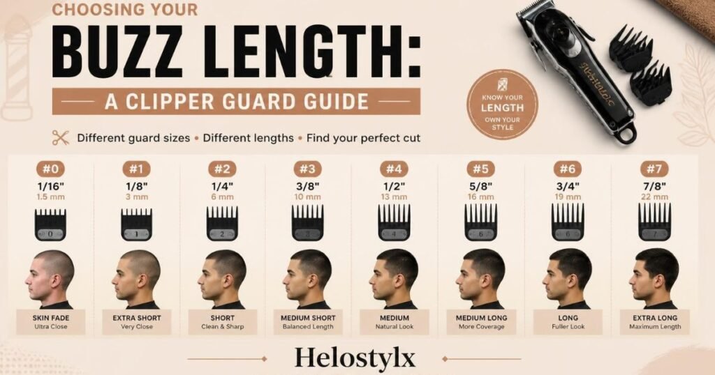 Choosing Your Buzz Length A Clipper Guard Guide