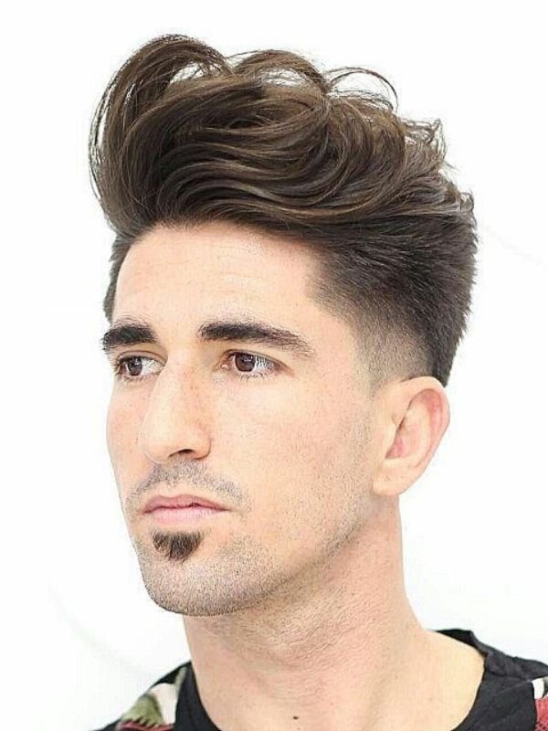 Comb-Over Wavy Burst Fade