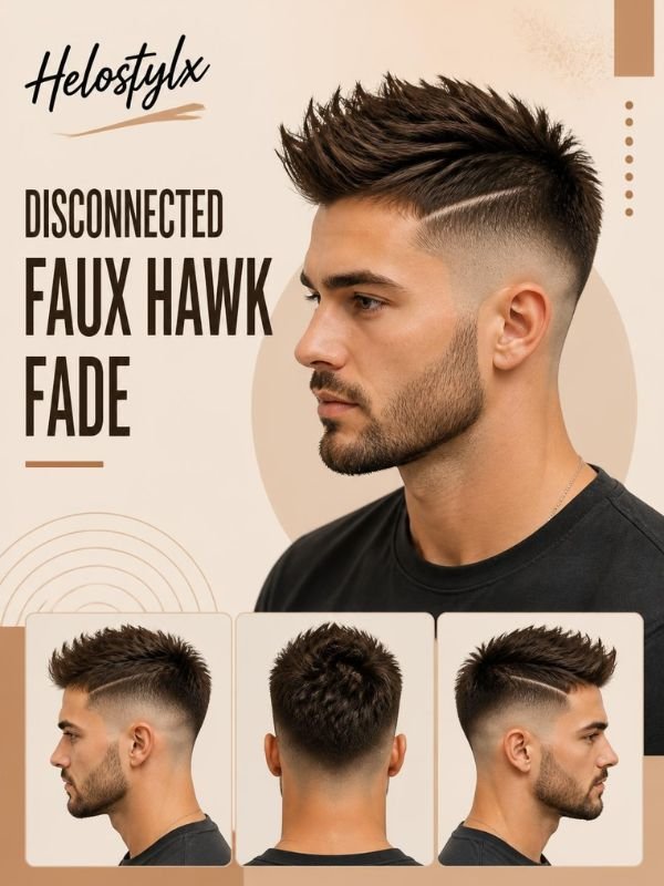 Disconnected Faux Hawk Fade