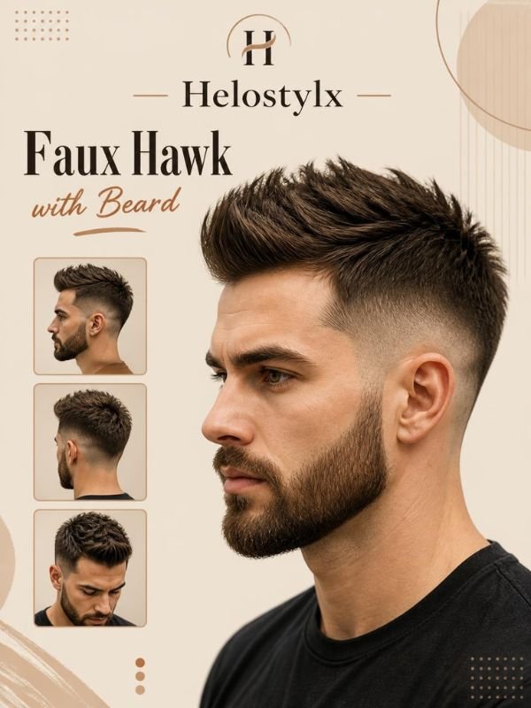 Faux Hawk with Beard