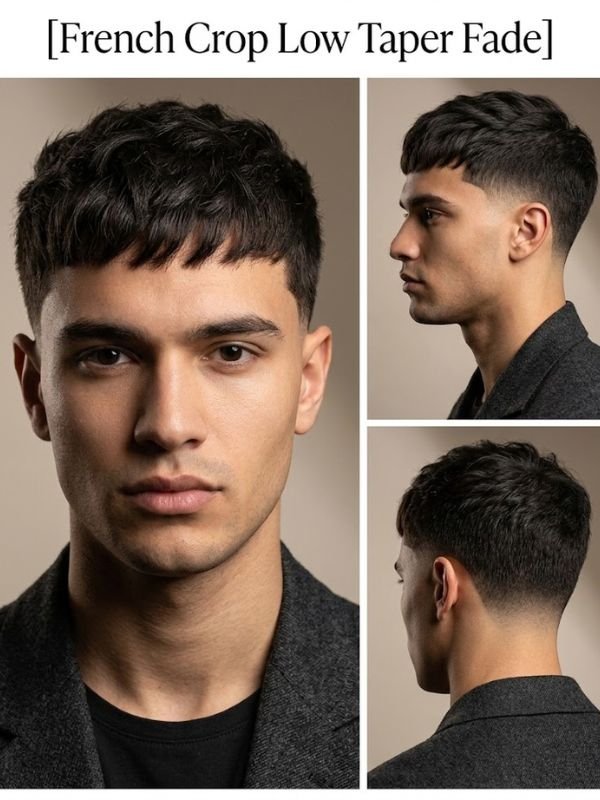 French Crop Low Taper Fade