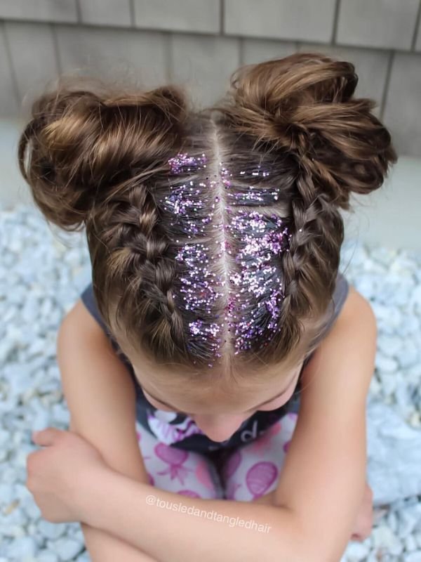 Glitter Braid Crown