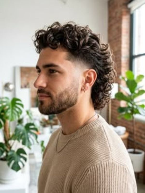 Heavy Texture Center Mullet