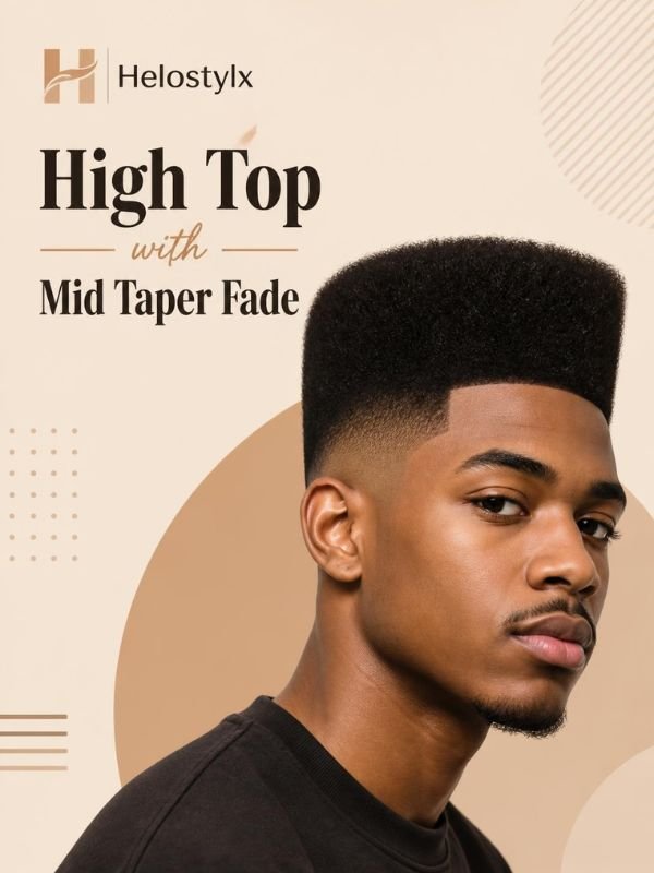 High Top with Mid Taper Fade
