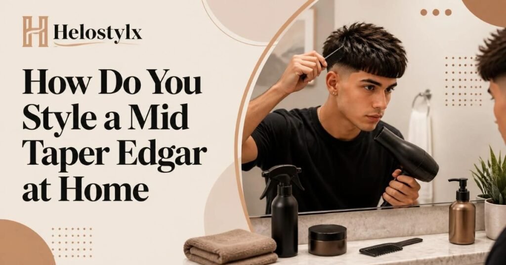 How Do You Style a Mid Taper Edgar at Home