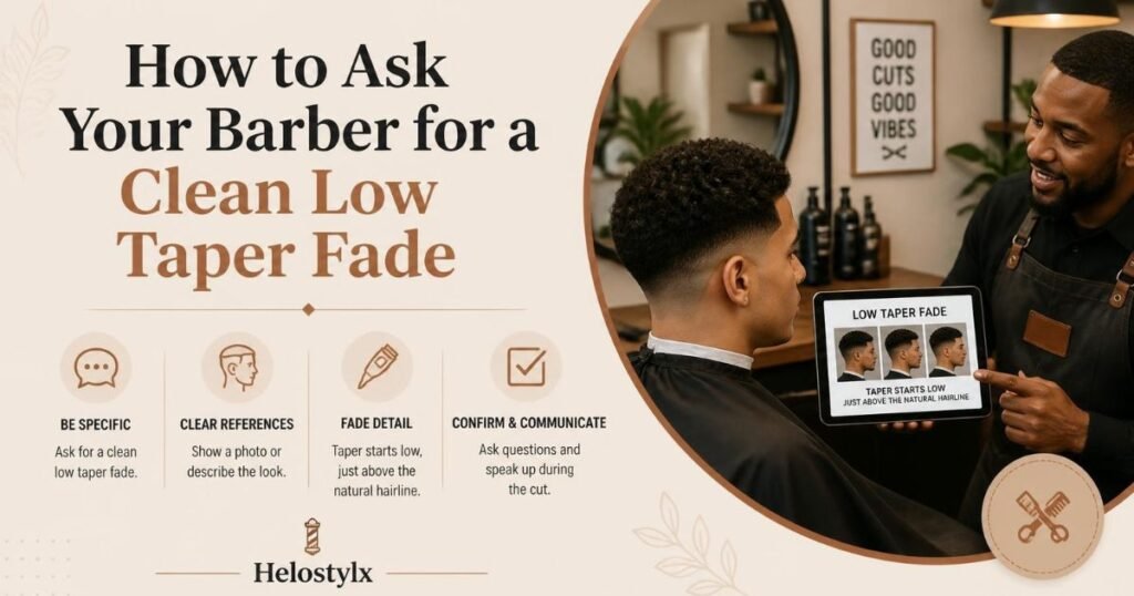 How to Ask Your Barber for a Clean Low Taper Fade