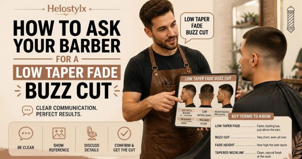 How to Ask Your Barber for a Low Taper Fade Buzz Cut
