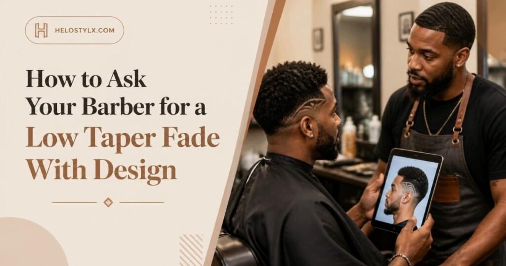 How to Ask Your Barber for a Low Taper Fade With Design