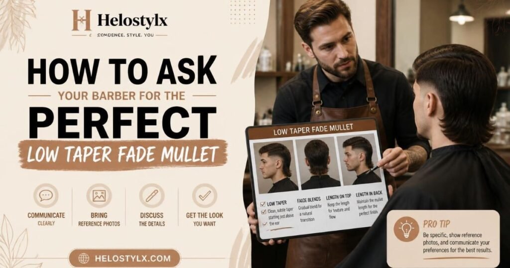 How to Ask Your Barber for the Perfect Low Taper Fade Mullet