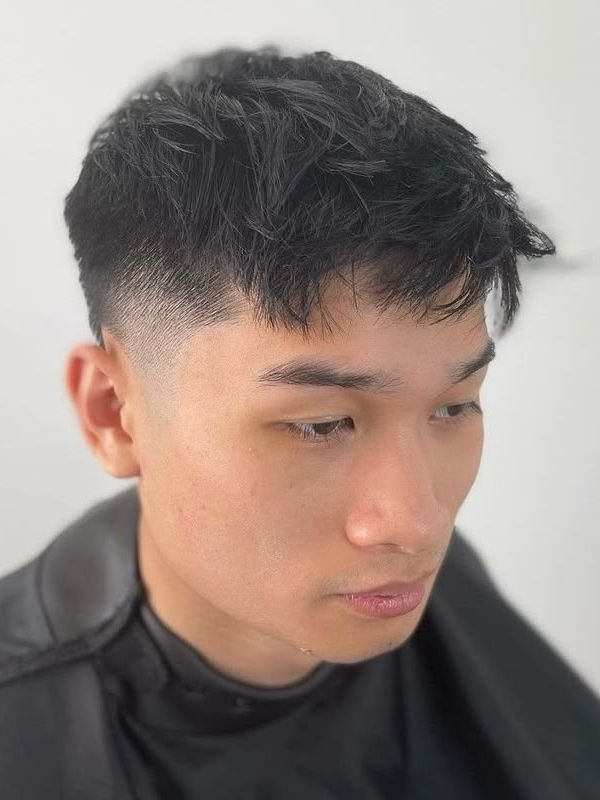Korean Low Taper Fade Fringe