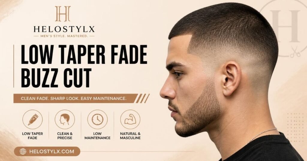 Low Taper Fade Buzz Cut
