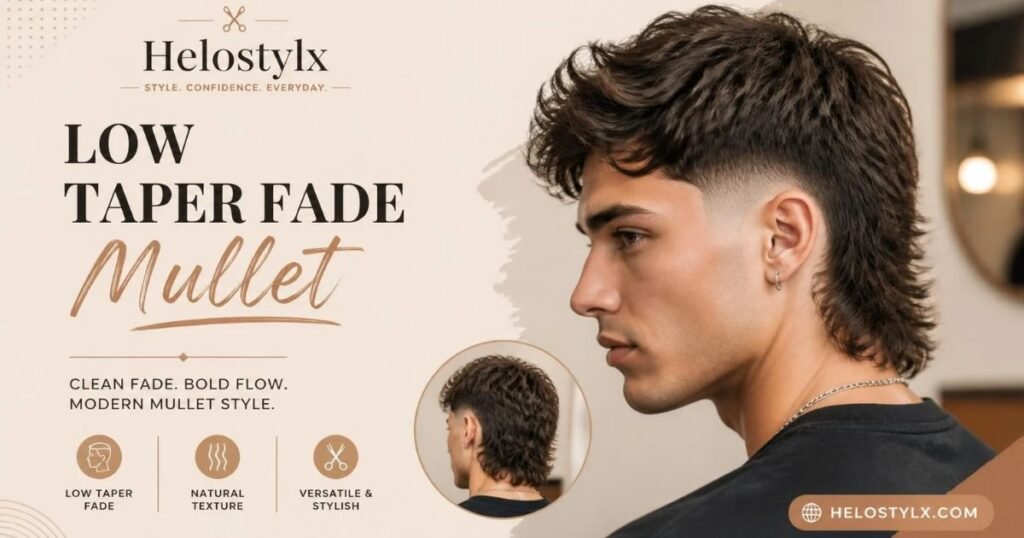 Low Taper Fade Mullet