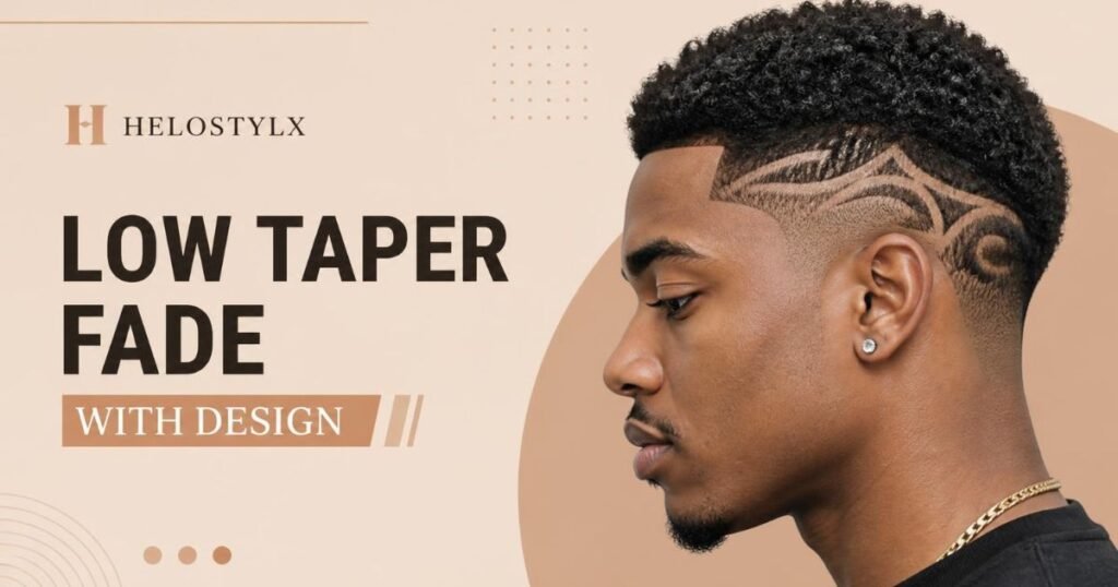 Low Taper Fade With Design