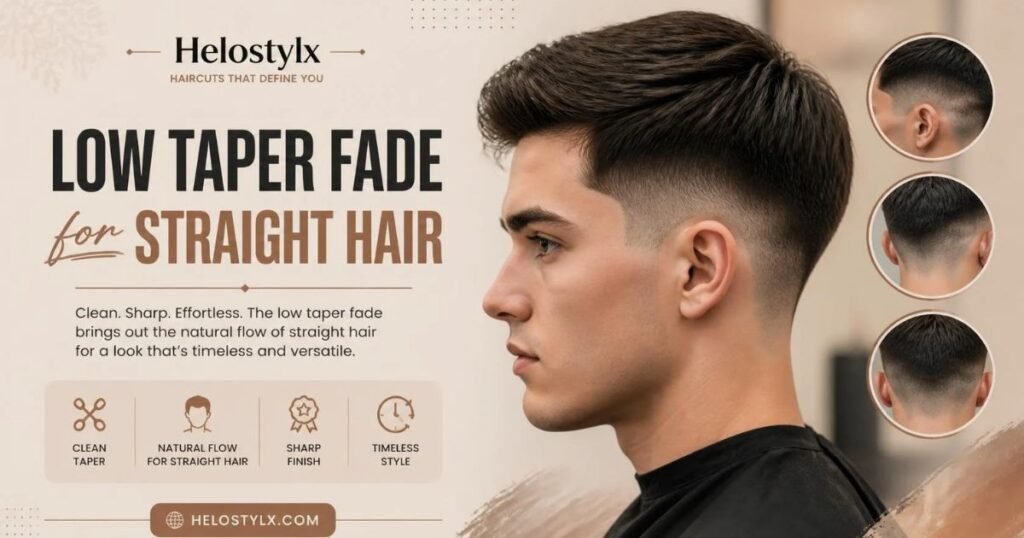 Low Taper Fade for Straight Hair