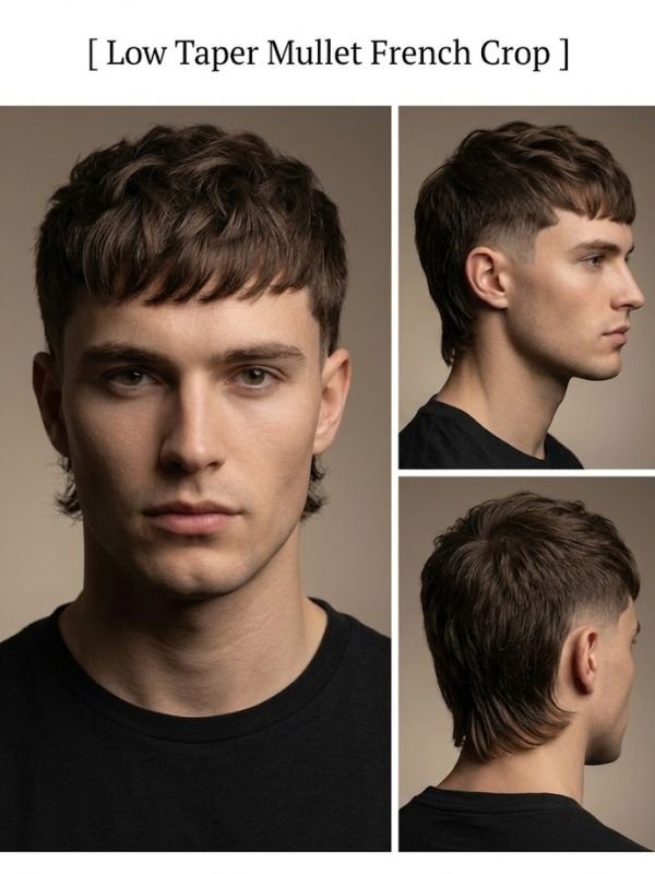 Low Taper Mullet French Crop