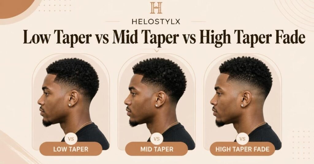 Low Taper vs Mid Taper vs High Taper Fade