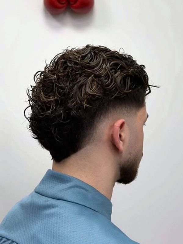 Messy Slick Back Burst Fade