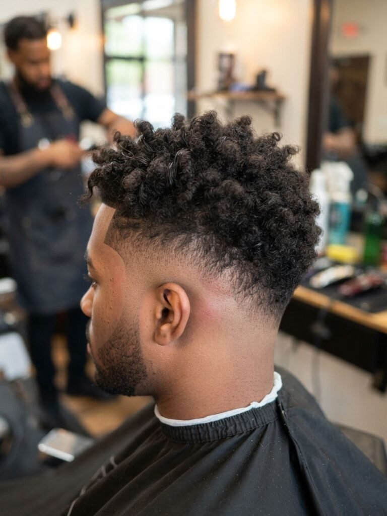 Mid Burst Fade Taper Blend