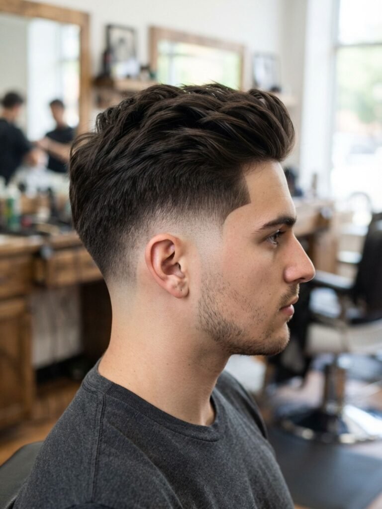Mid Burst Fade Undercut