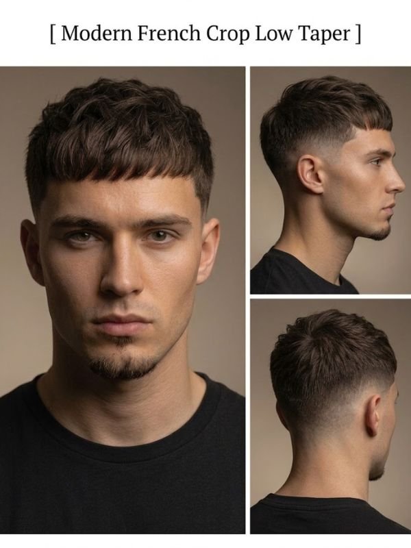 Modern French Crop Low Taper