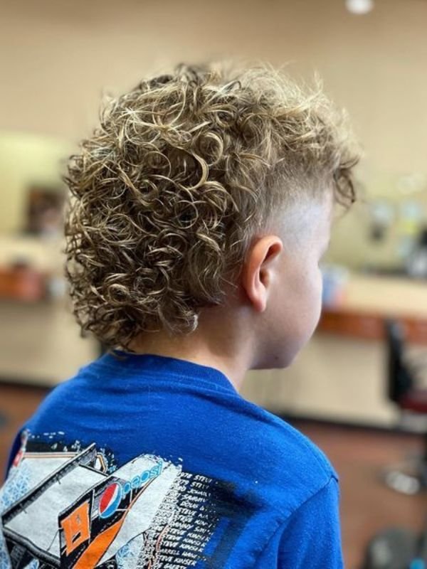 Modern Kid Mullet Curly