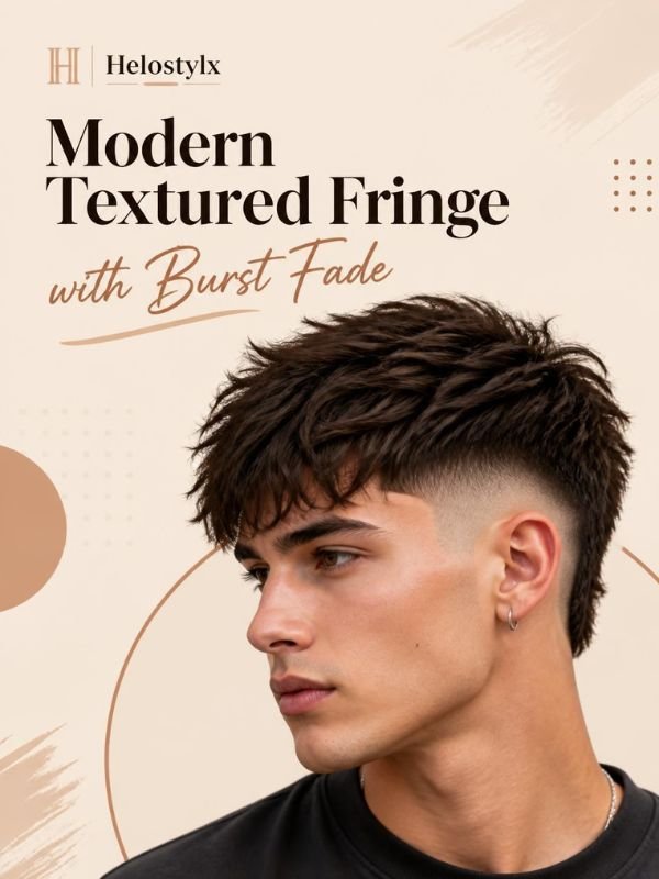 Modern Textured Fringe with Burst Fade
