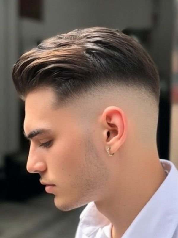 Skin Burst Fade Slick Back