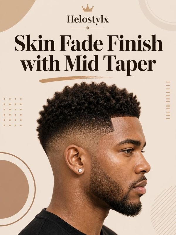 Skin Fade Finish with Mid Taper