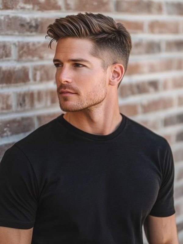 Straight Hair Low Taper Fringe