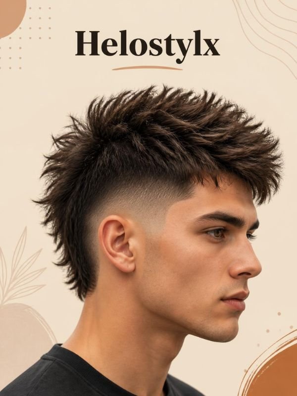 Textured Burst Fade Faux Hawk