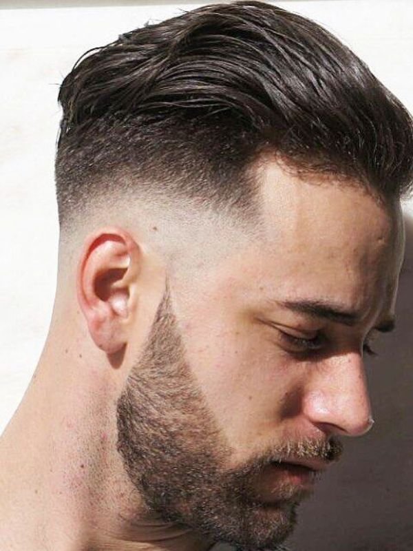 Textured Burst Fade Slick Back