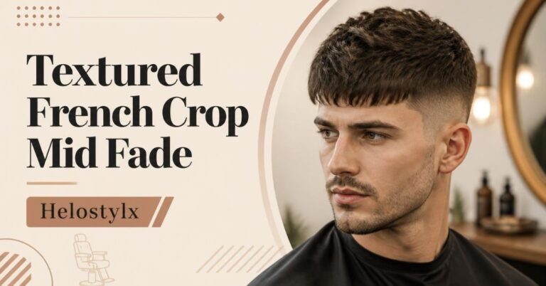 Textured French Crop Mid Fade