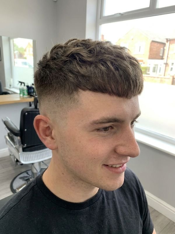 Textured French Crop Skin Mid Fade