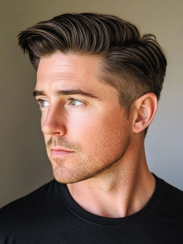 The Preppy Side Part With Texture