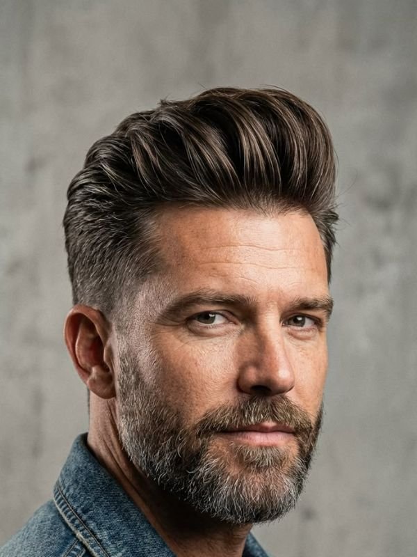 The Soft Pompadour With Matte Finish