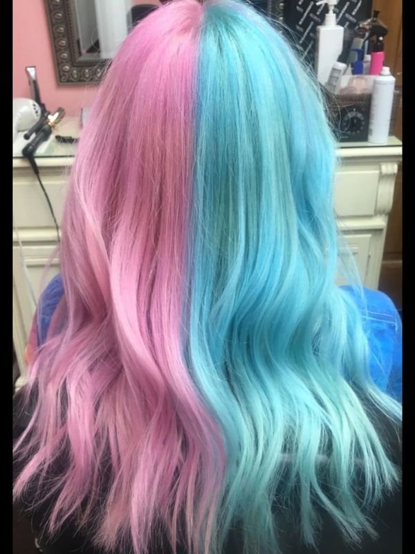 Two-Tone Split Look