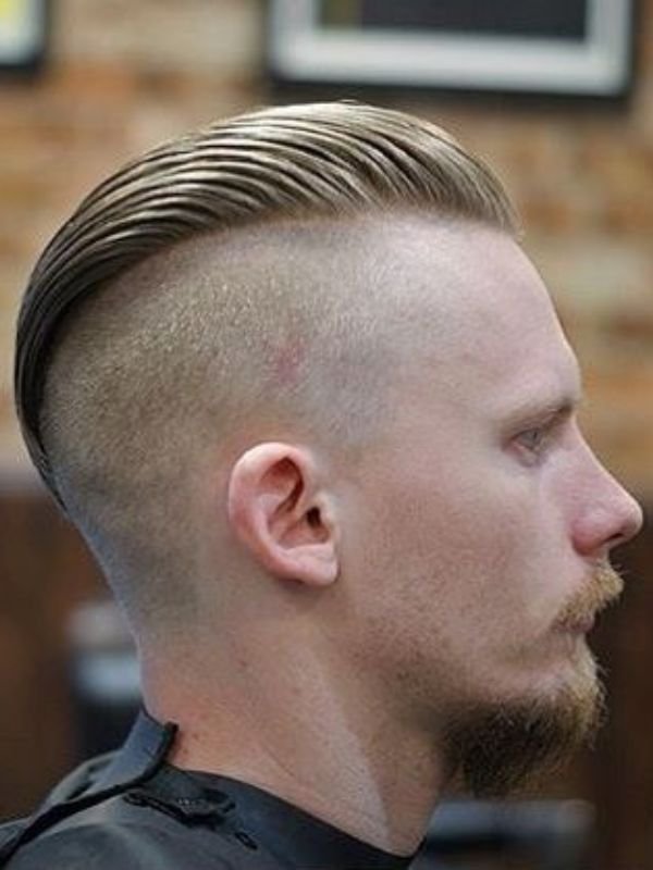 Undercut Slick Back Burst Fade