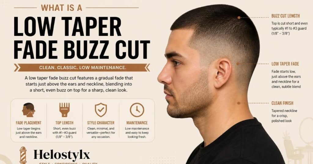 What Is a Low Taper Fade Buzz Cut