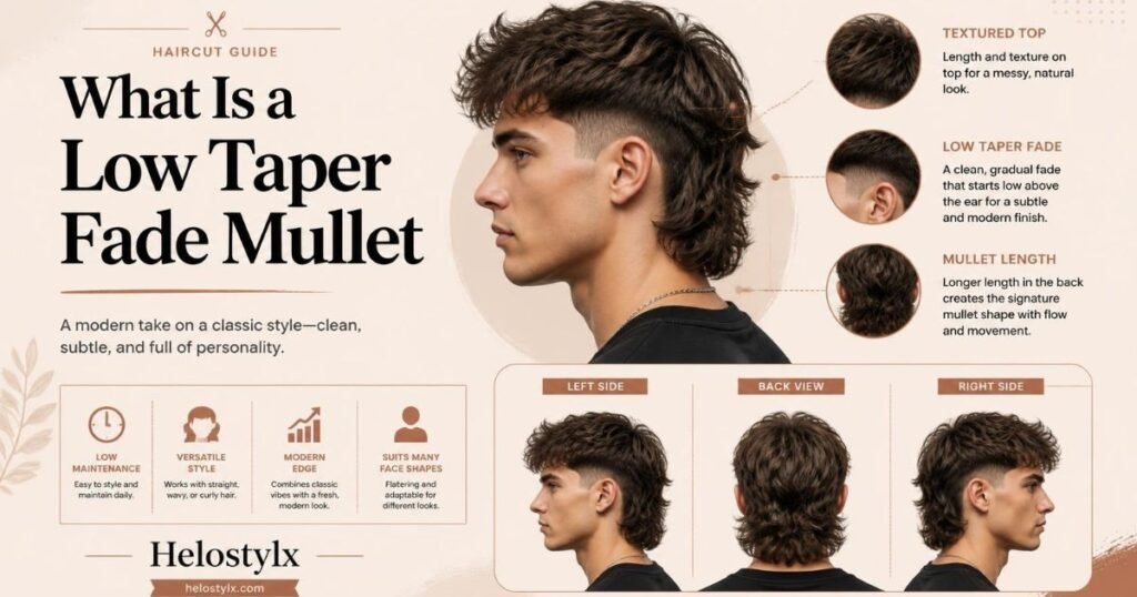 What Is a Low Taper Fade Mullet